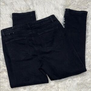 Size 12P Talbots Straight Leg Black Jeans